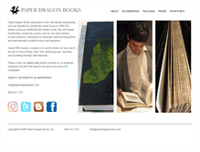 Tablet Screenshot of paperdragonbooks.com